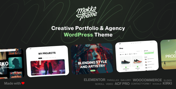 Mokko 1.2.3 – Creative Portfolio & Agency WordPress Theme